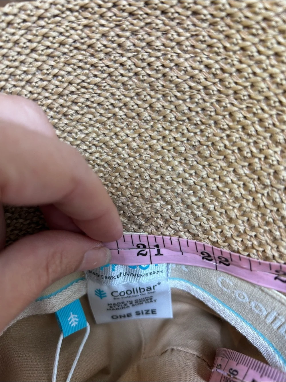 NWT Coolibar Marina cloche sun hat crochet UPF beach vacation tropical